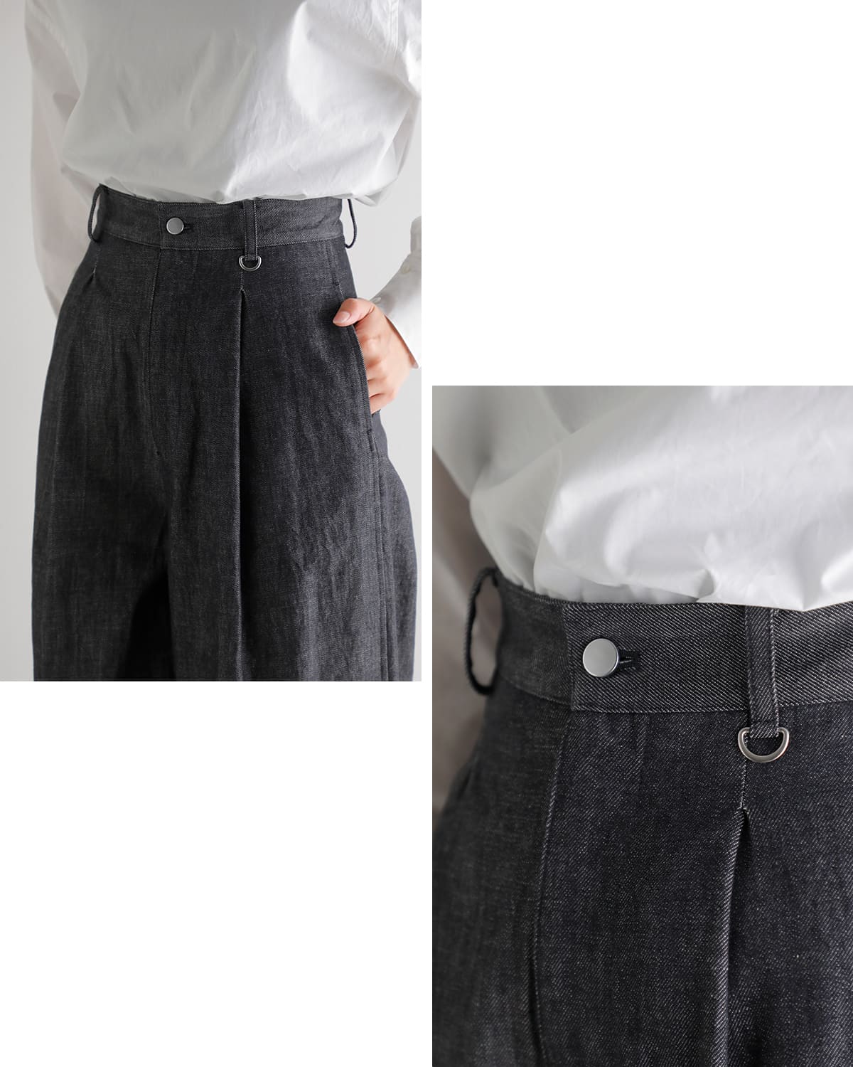 Hella ヘラ スノー デニム コクーンパンツ “SNOW DENIM PANTS” h261-32