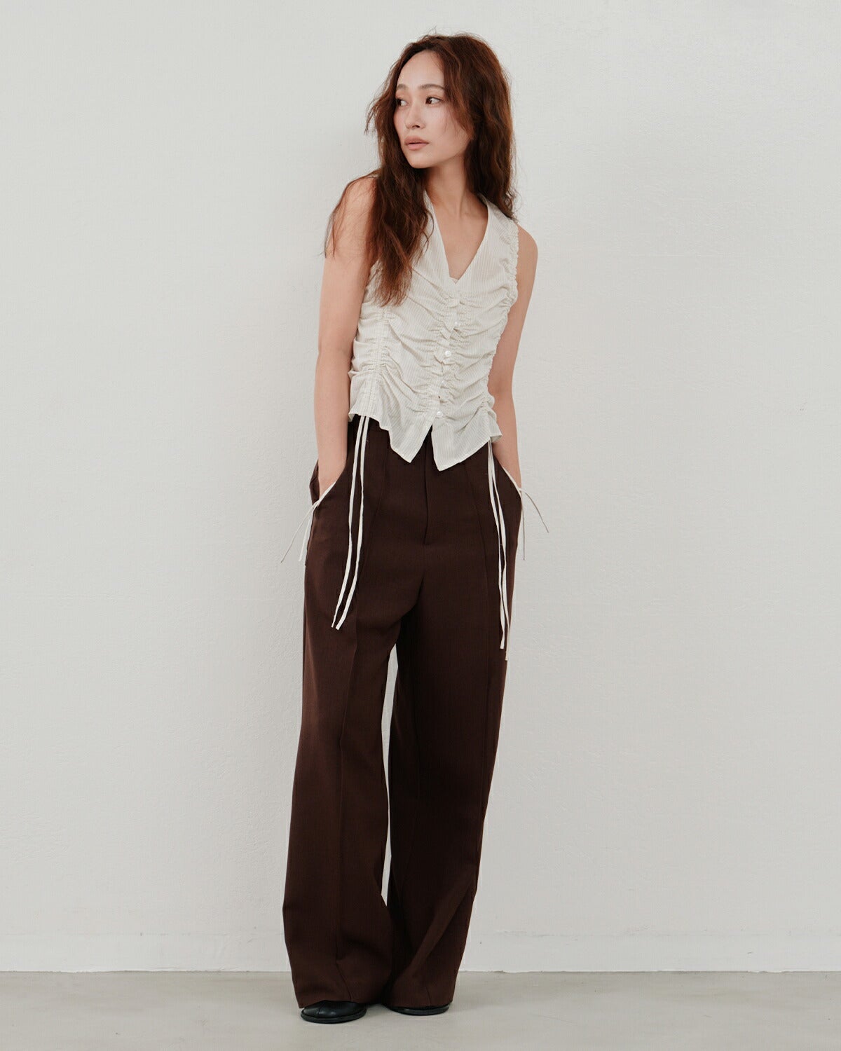 Hella ヘラ ピンタック ワイドパンツ “PINTUCK WIDE PANTS” h261-33