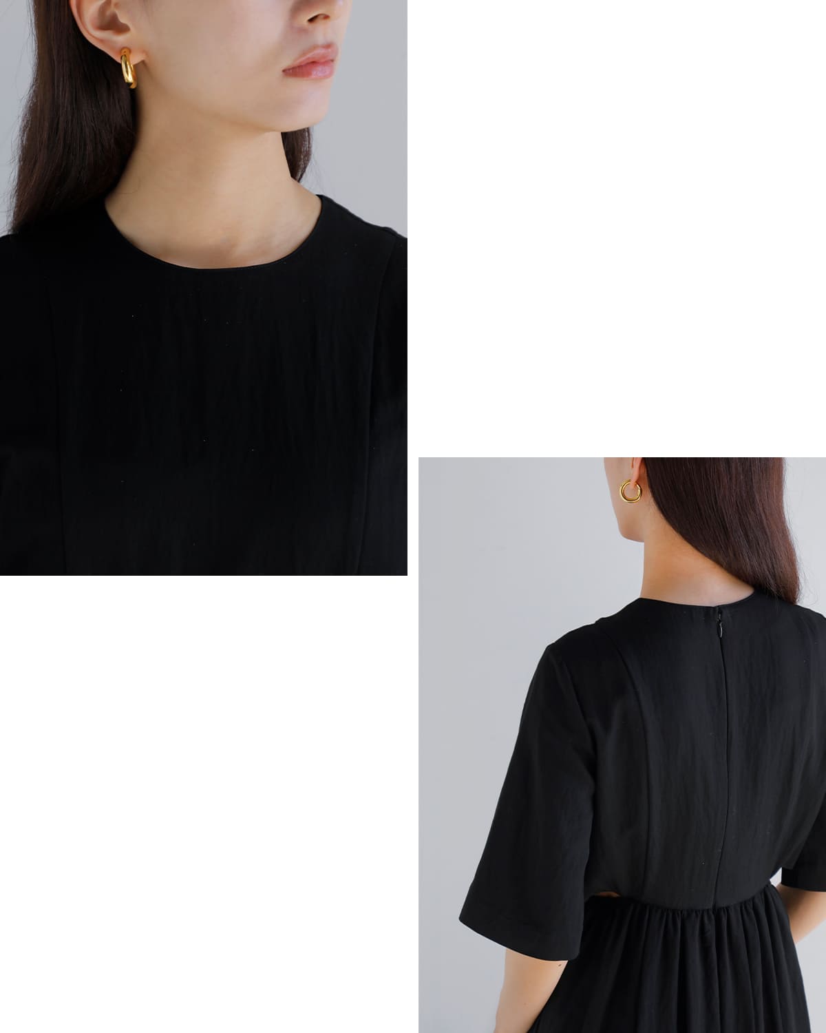 Hella ヘラ ウエストサイドスリット コクーン ドレス “WAIST SIDE SLIT