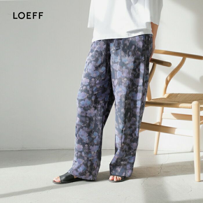 LOEFF ロエフ フラワープリント ハーレム イージーパンツ 8814-2
