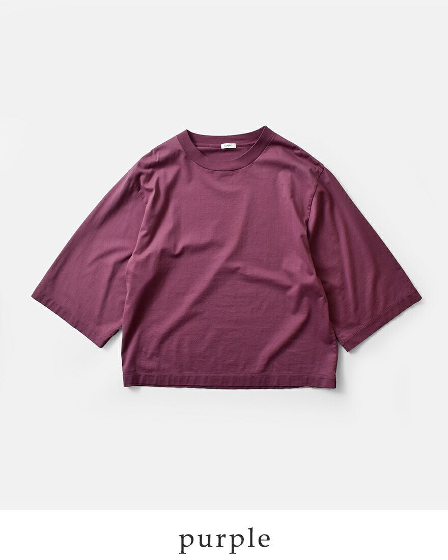 LOEFF ロエフ スビンコットン天竺 ボックス Tシャツ 8817-6-000004