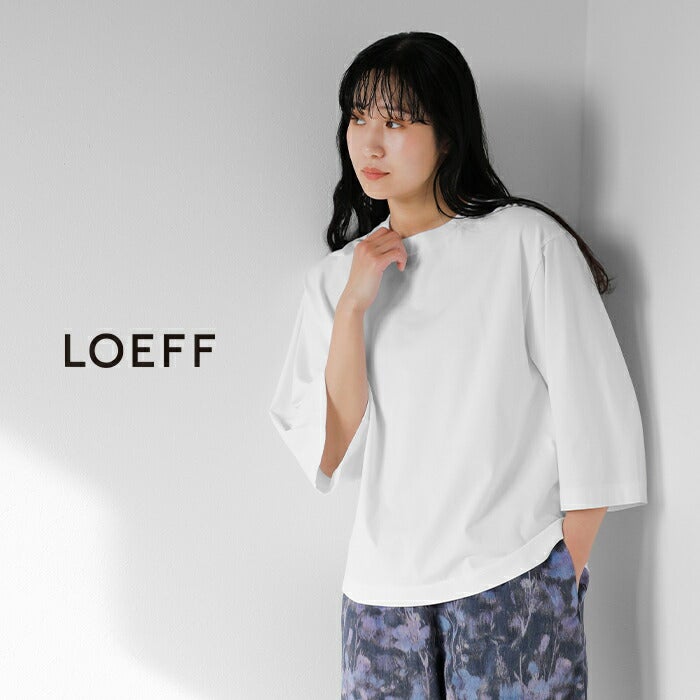 LOEFF ロエフ スビンコットン天竺 ボックス Tシャツ 8817-6-000004