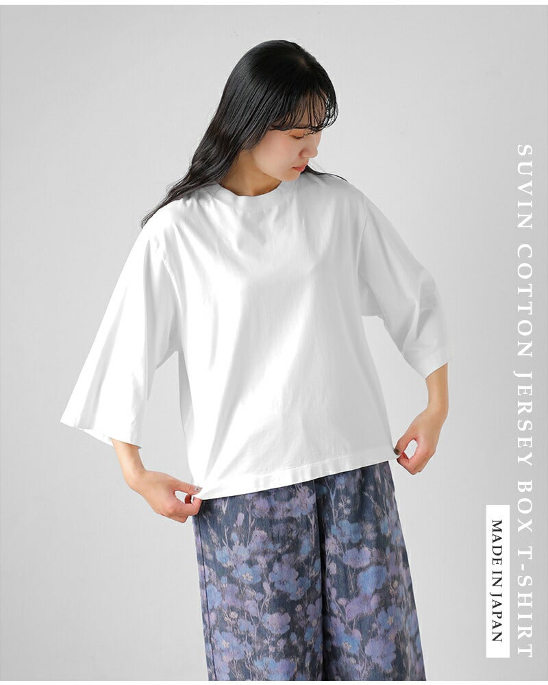 30%OFF】LOEFF ロエフ スビンコットン天竺 ボックス Tシャツ 8817-6