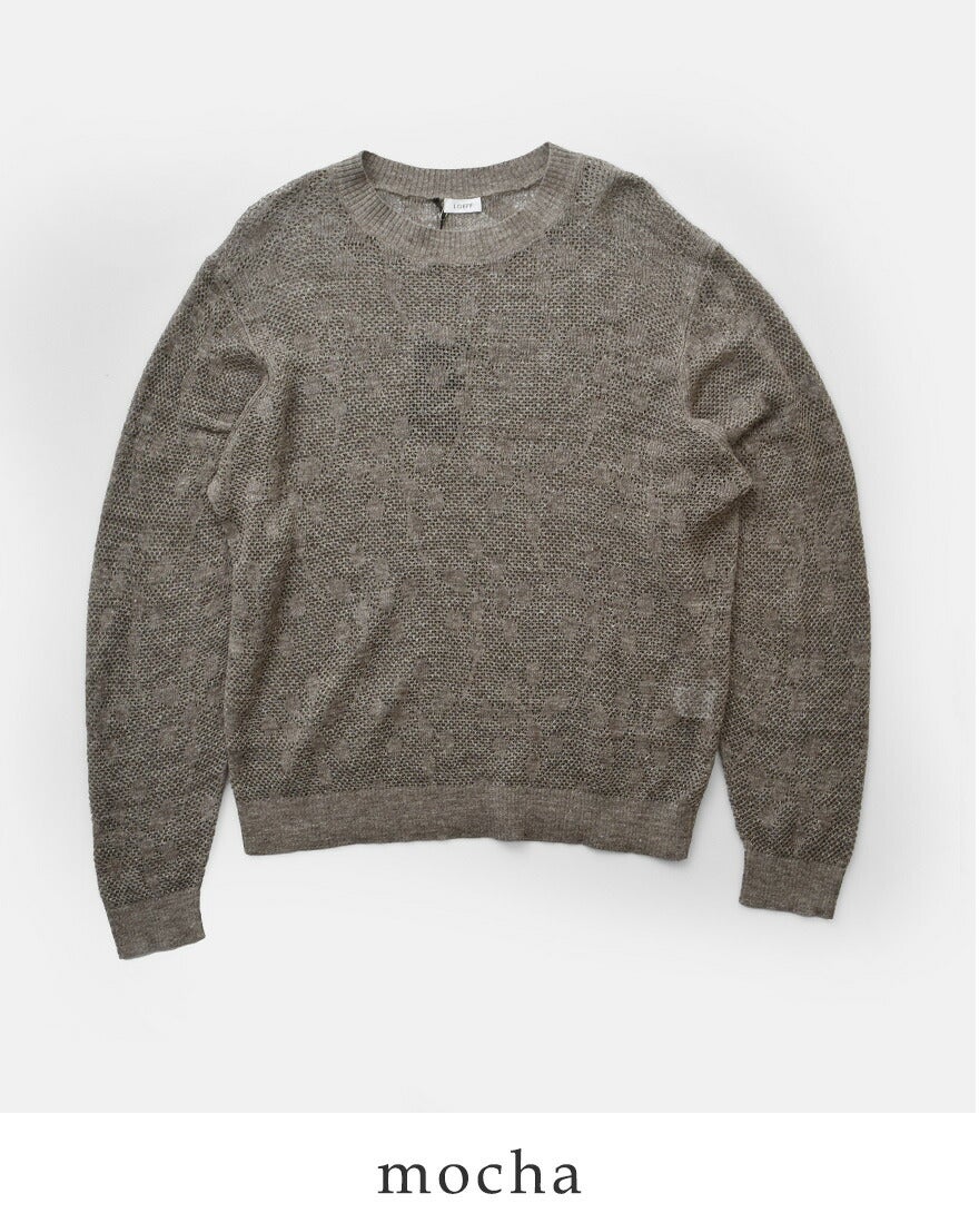 LOEFF ロエフ リネンヤーン メッシュ サマーニット プルオーバー 8883