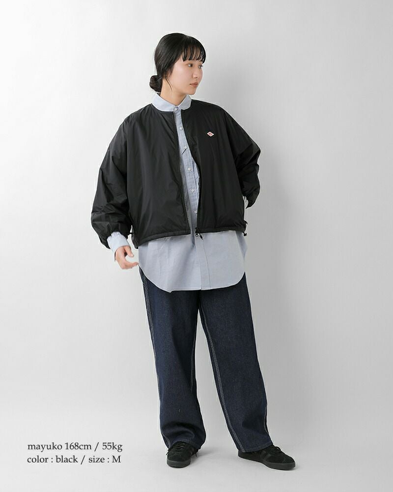 【美品】DANTON ダントン カラーレス ワークジャケット 生成り サイズ38 DANTON/ダントン カラーレスショートジャケット COLLARLESS SHORT