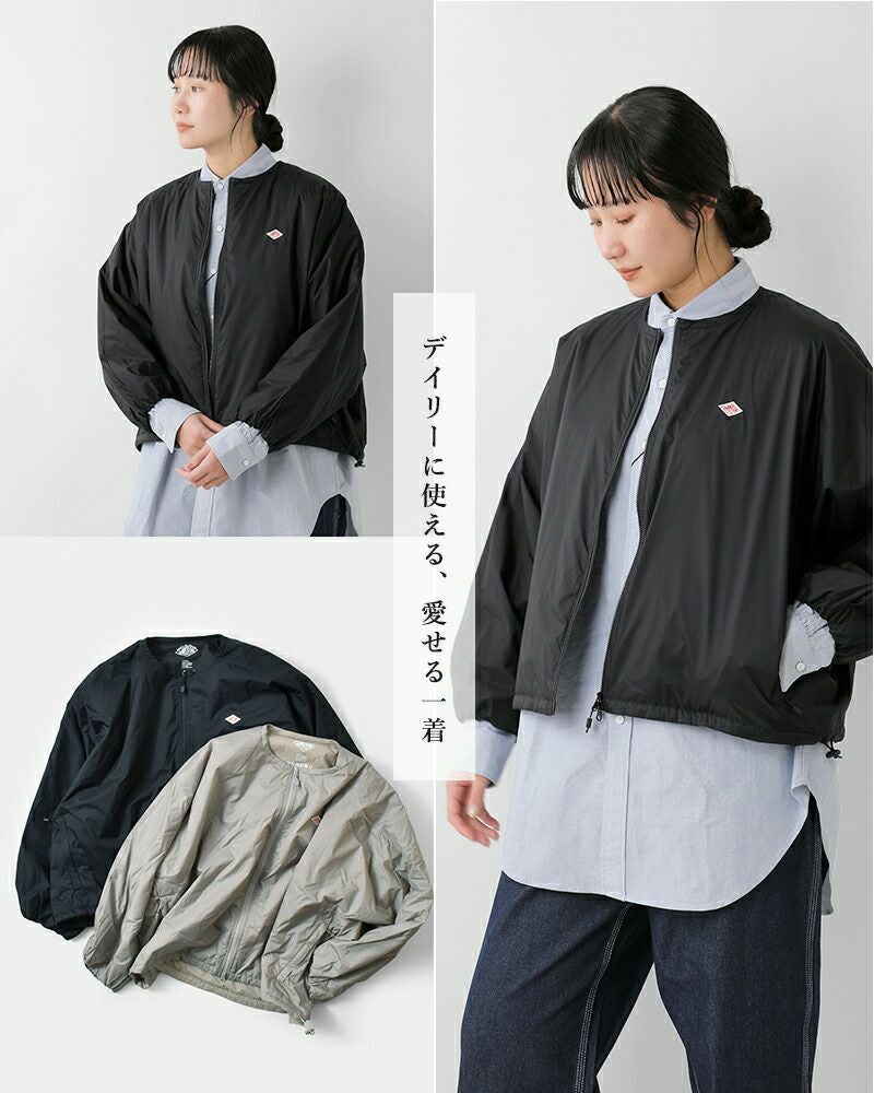 未使用、DANTON ナイロン薄手ブルゾン　M(L相当) DANTON/ダントン] ナイロンタフタ インサレーションジャケット
