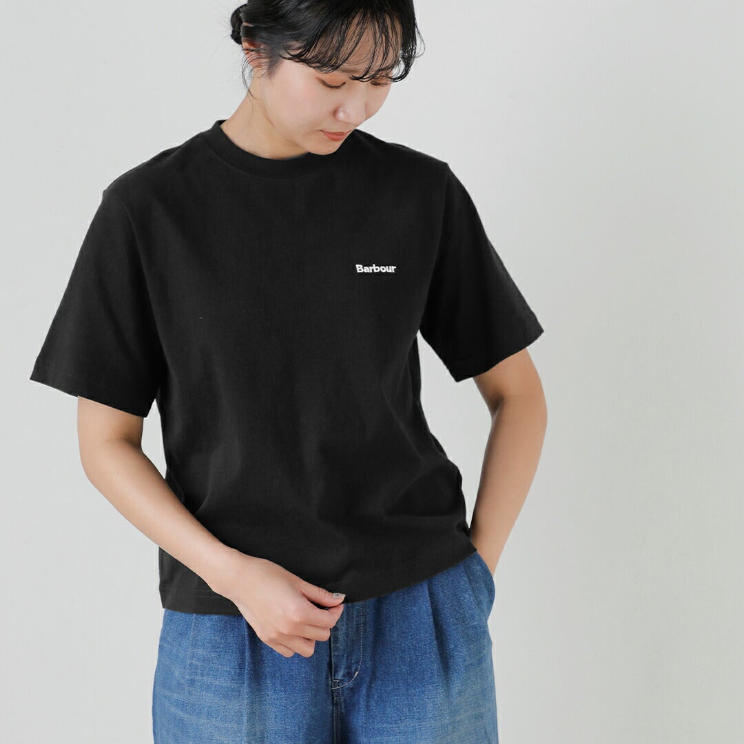 Barbour バブアー マージョリー コットンロゴ刺繍 Tシャツ MARJORIE T