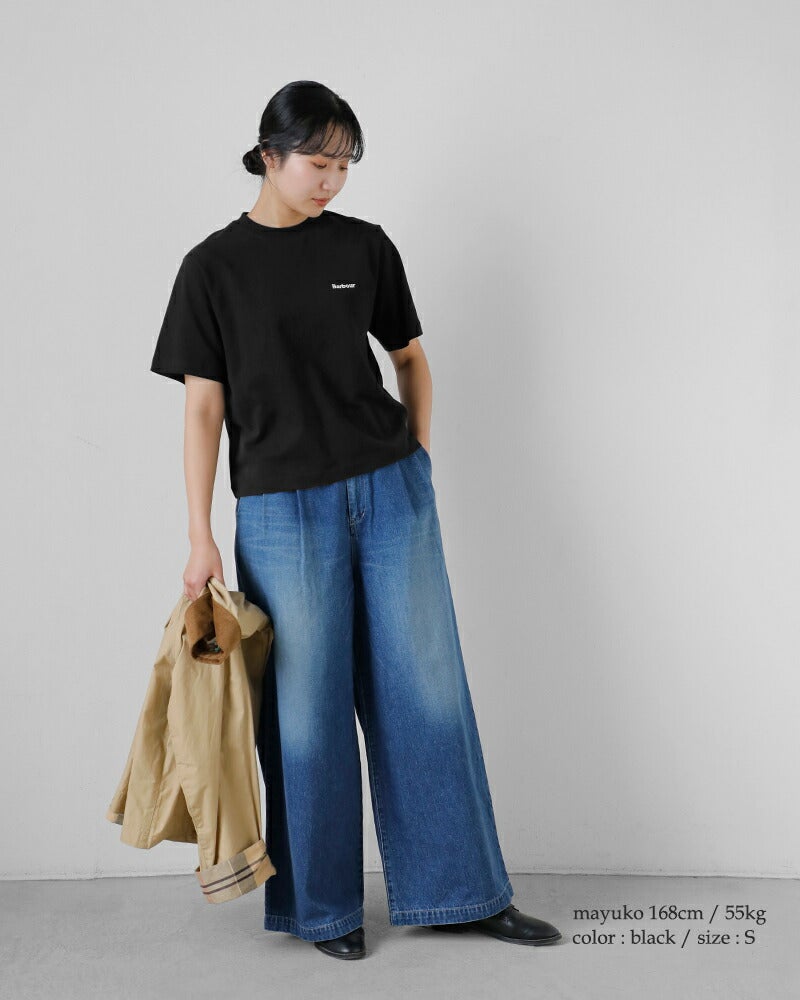 Barbour バブアー マージョリー コットンロゴ刺繍 Tシャツ MARJORIE T