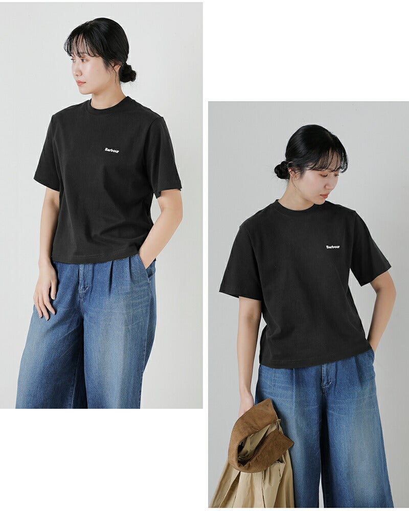 Barbour バブアー マージョリー コットンロゴ刺繍 Tシャツ MARJORIE T