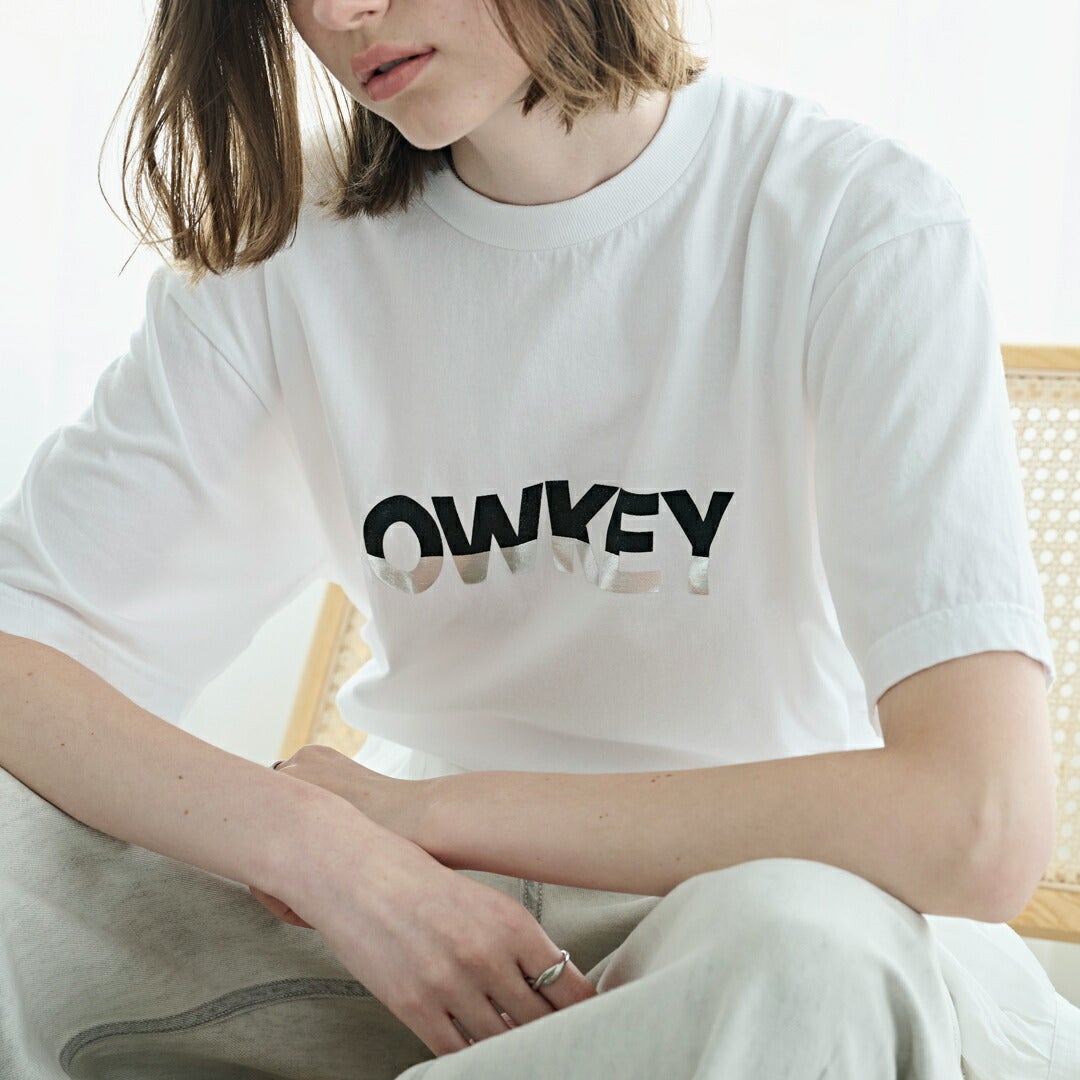 kha:ki カーキ コットンジャージー ボックスシルエット Tシャツ “BOX
