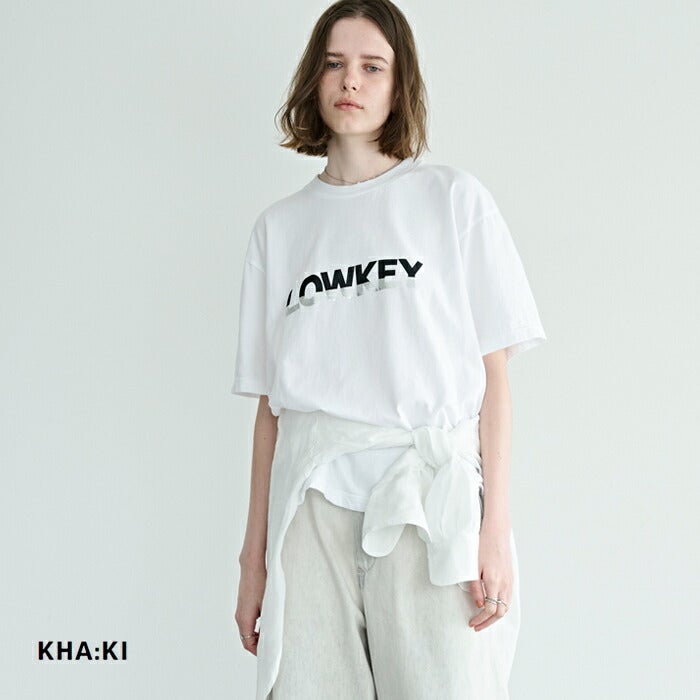kha:ki カーキ コットンジャージー ボックスシルエット Tシャツ “BOX