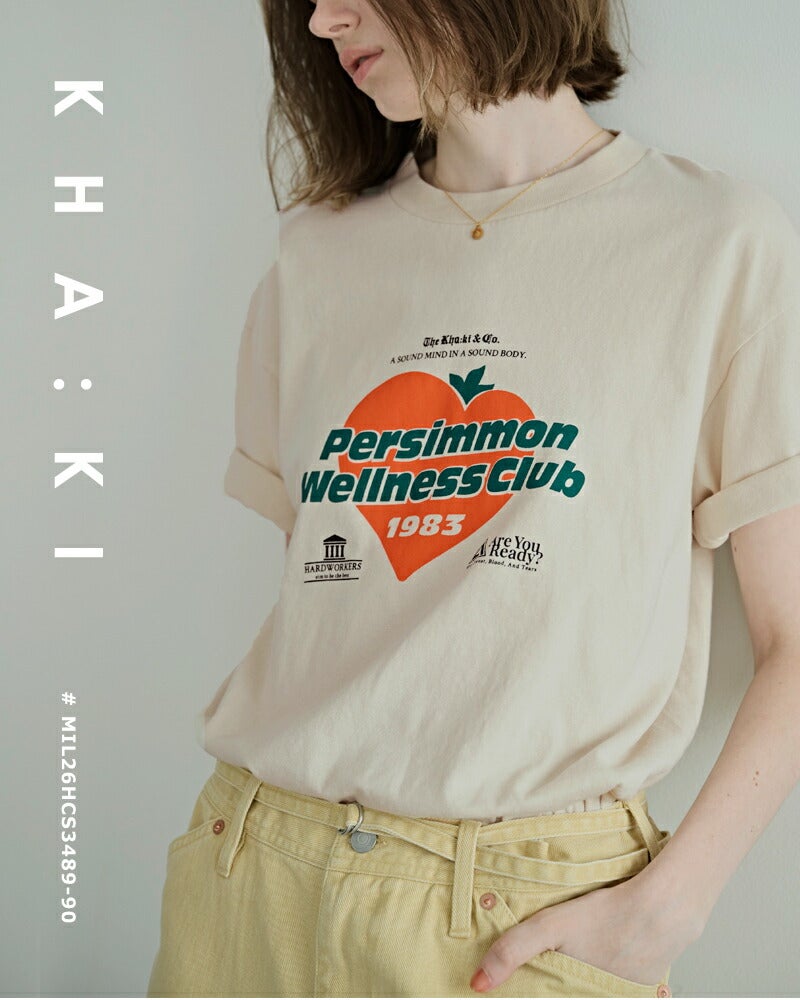 kha:ki カーキ コットンジャージー ボックスシルエット Tシャツ “BOX