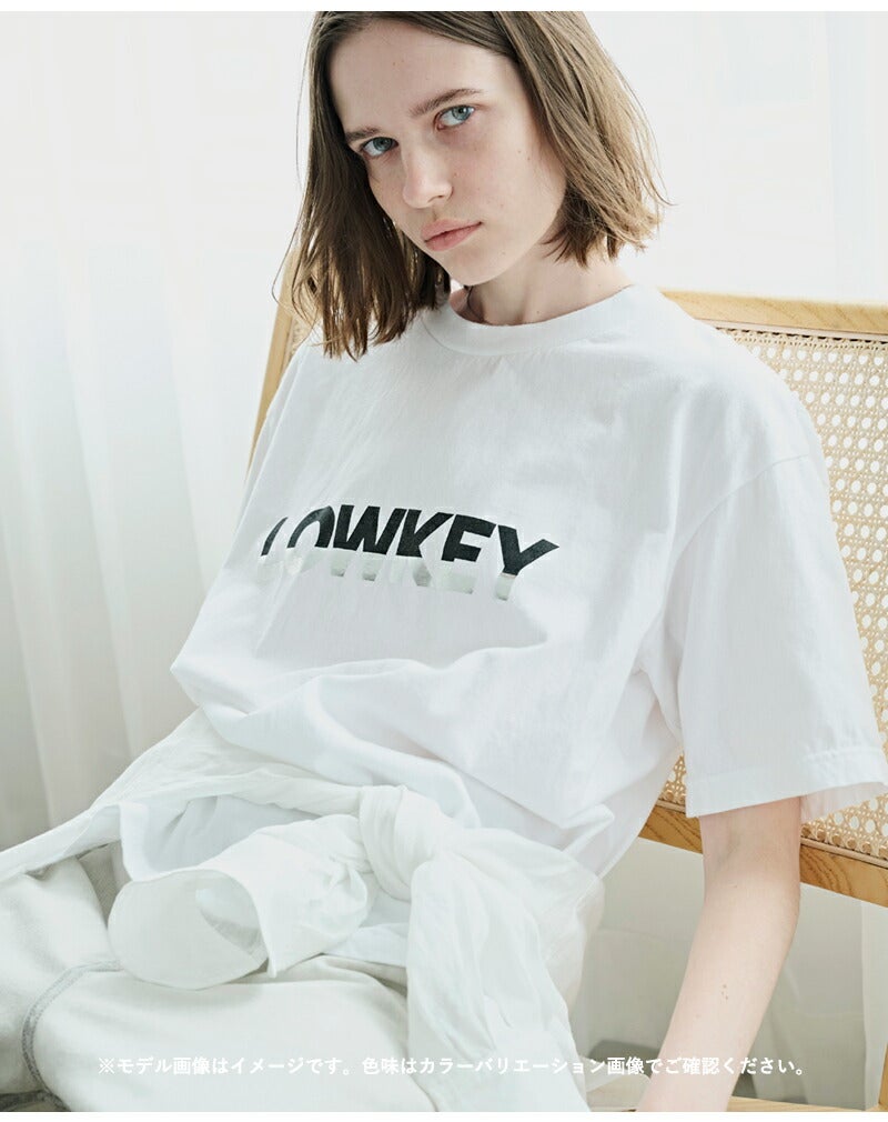 kha:ki カーキ コットンジャージー ボックスシルエット Tシャツ “BOX