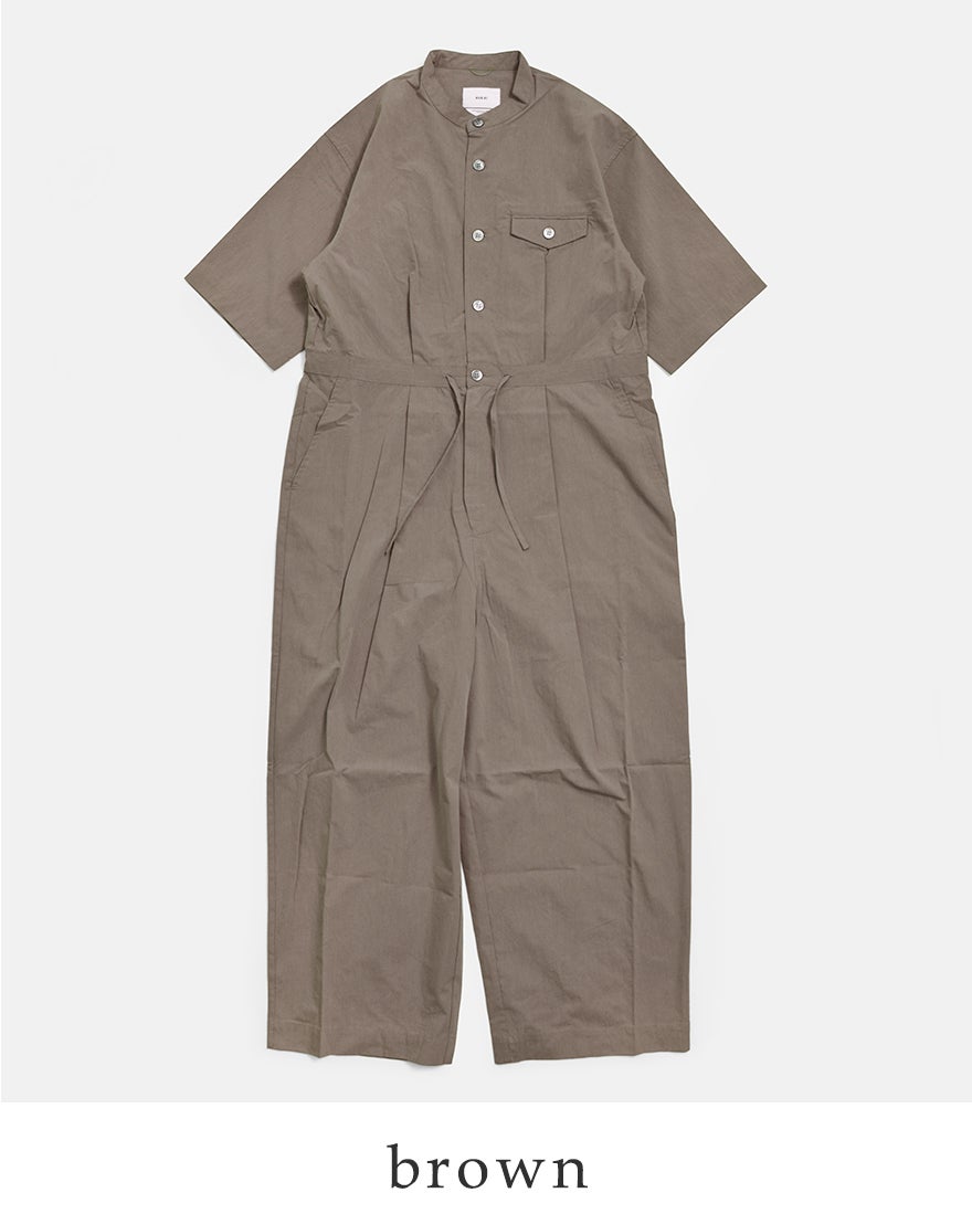 【期間限定出品】PHIGVEL ｜カーキ L アビエーター ジャンプスーツ C/W AVIATOR JUMPSUIT col.Charcoal - Sleepy PEOPLE | スリーピーピープル