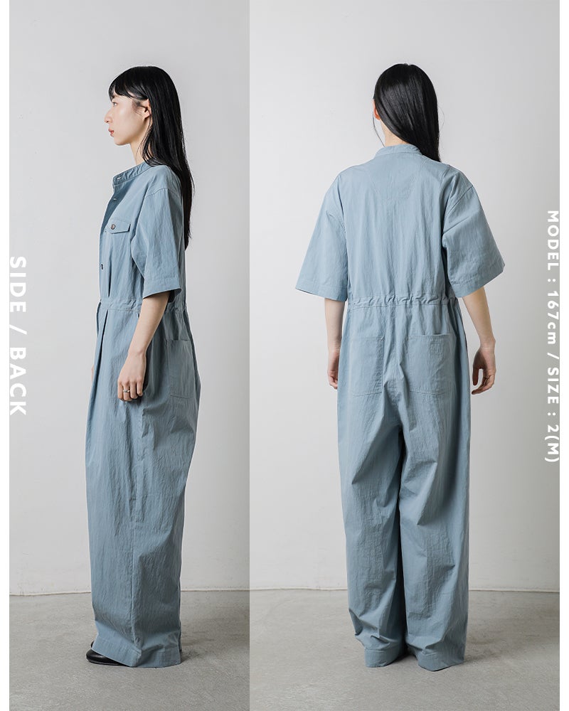 30%OFF】kha:ki カーキ ライトウェザー ハーフスリーブ ジャンプスーツ