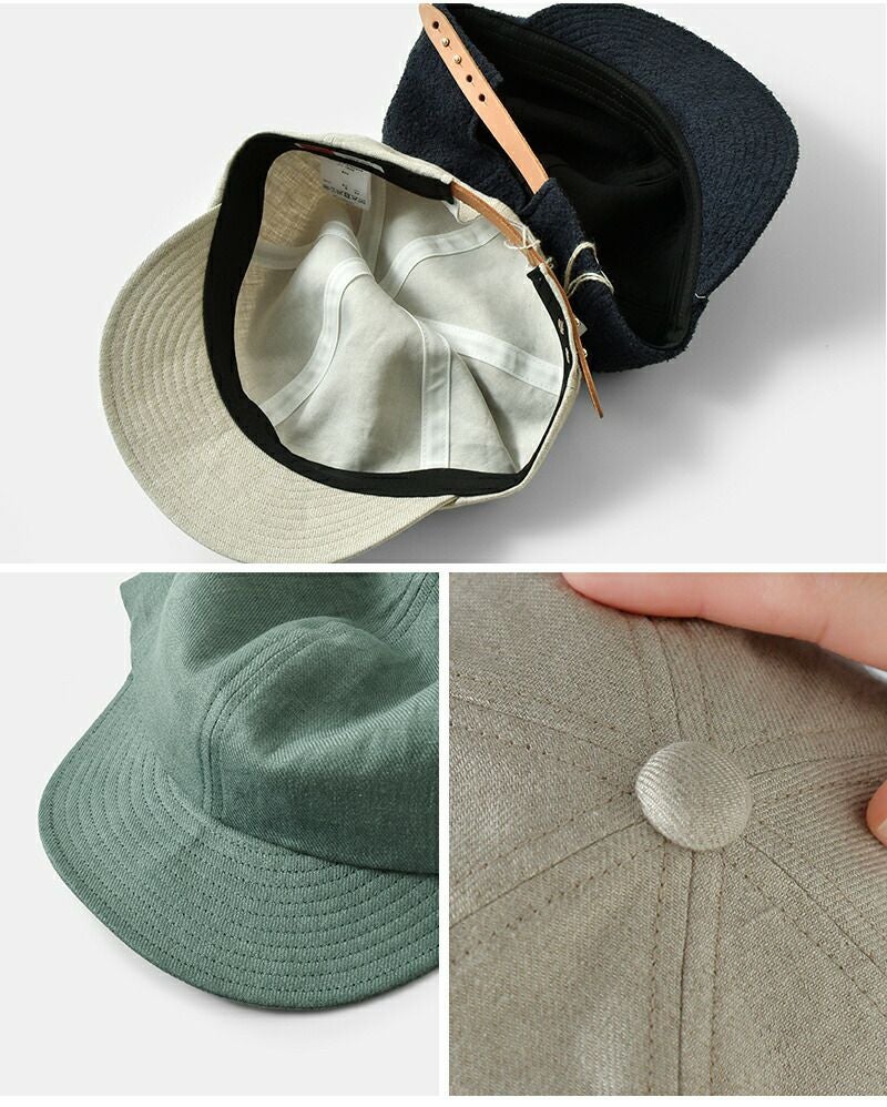 Nine Tailor ナインテイラー レザーベルト 6パネル キャップ