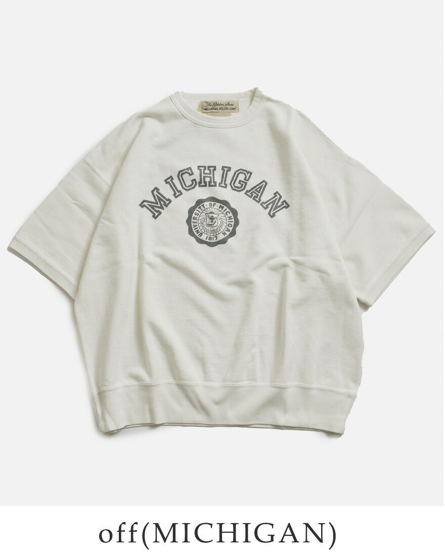 L'Appartement×REMI RELIEF MICHIGAN Tシャツ クーポン対象】REMI RELIEF レミレリーフ SP加工裏毛 半袖 クルー