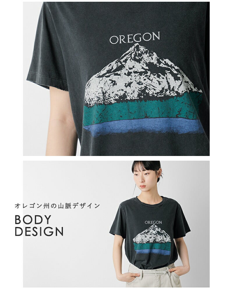 20%OFF】REMI RELIEF レミレリーフ SP加工 プリント Tシャツ “OREGON