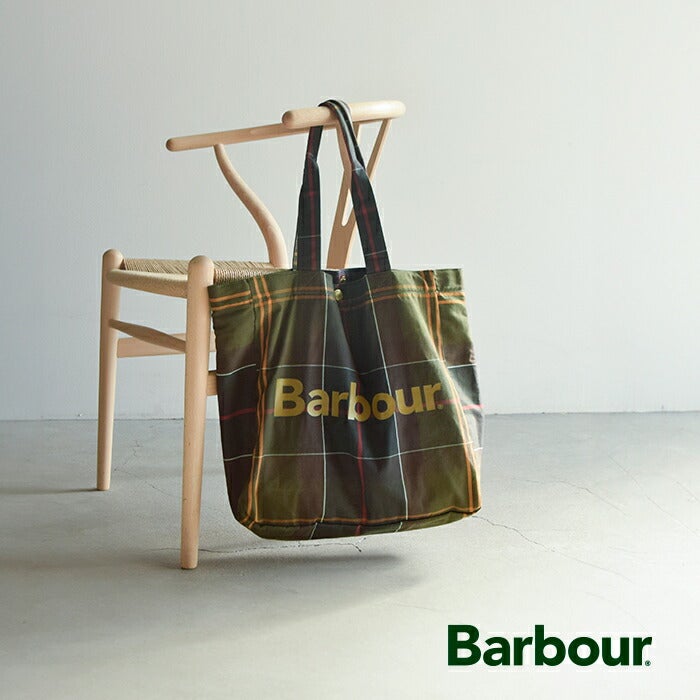 Barbour バブアー テルフィールド タータンチェック トートバッグ