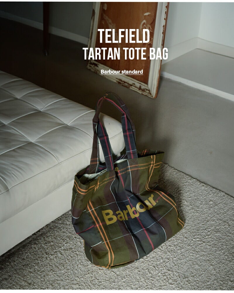 Barbour バブアー テルフィールド タータンチェック トートバッグ