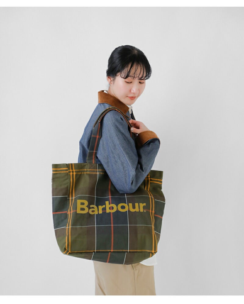 Barbour バブアー テルフィールド タータンチェック トートバッグ