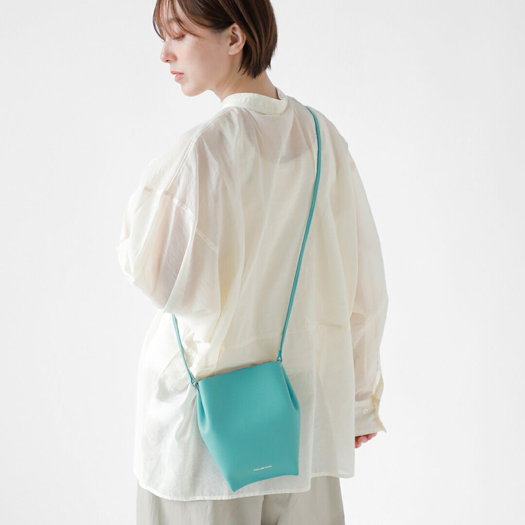 新品★23,100円 レディースS BRIEFING バックロゴラインポロ 青緑 FEEL AND TASTE フィールアンドテイスト レザー サイドタック