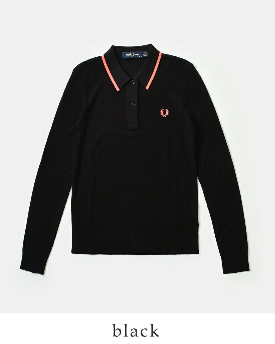 FRED PERRY フレッド ペリー リブ ニット ポロシャツ “RIB KNITTED