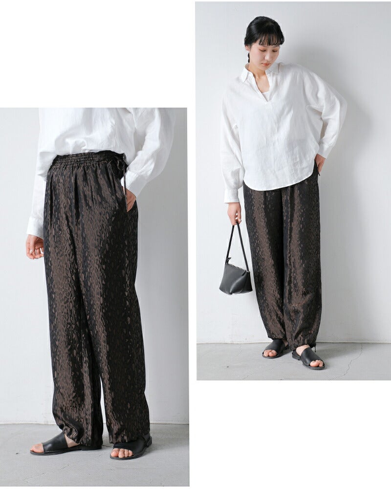 TICCA ティッカ レオパード ジャガード パンツ tbfs-432 レディース
