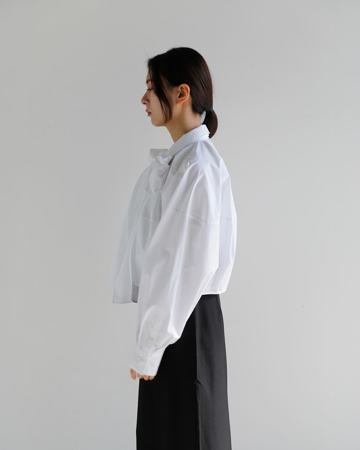 30%OFF】CLANE クラネ リボンタイ コンパクト シャツ 10122-4023
