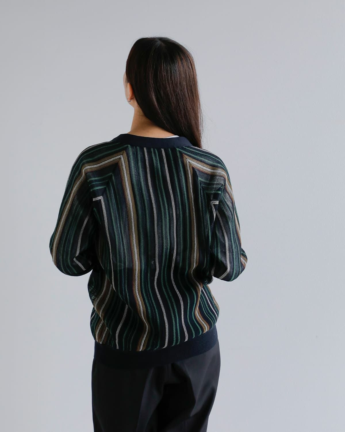 JUN MIKAMI ジュンミカミ ストライプ カーディガン 26ss-16-n 2026ss