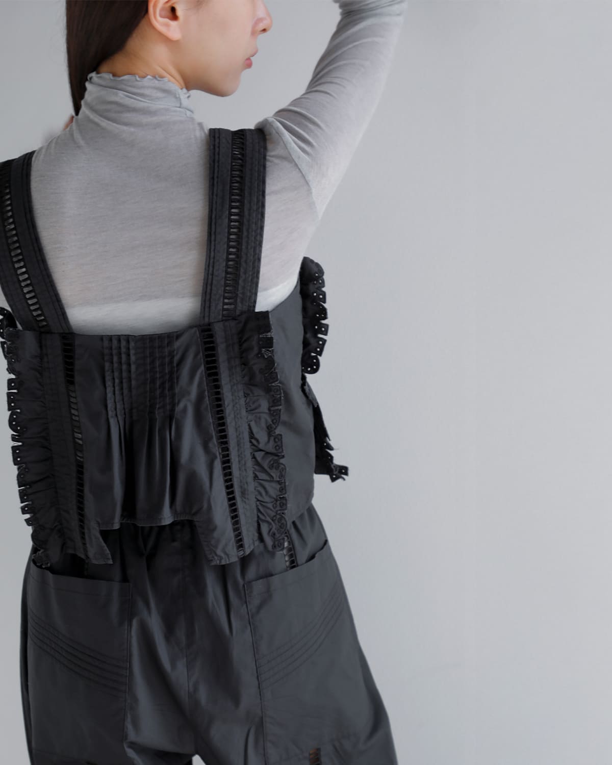 JUN MIKAMI ジュンミカミ コットン カット ラッフル キャミソール 26ss