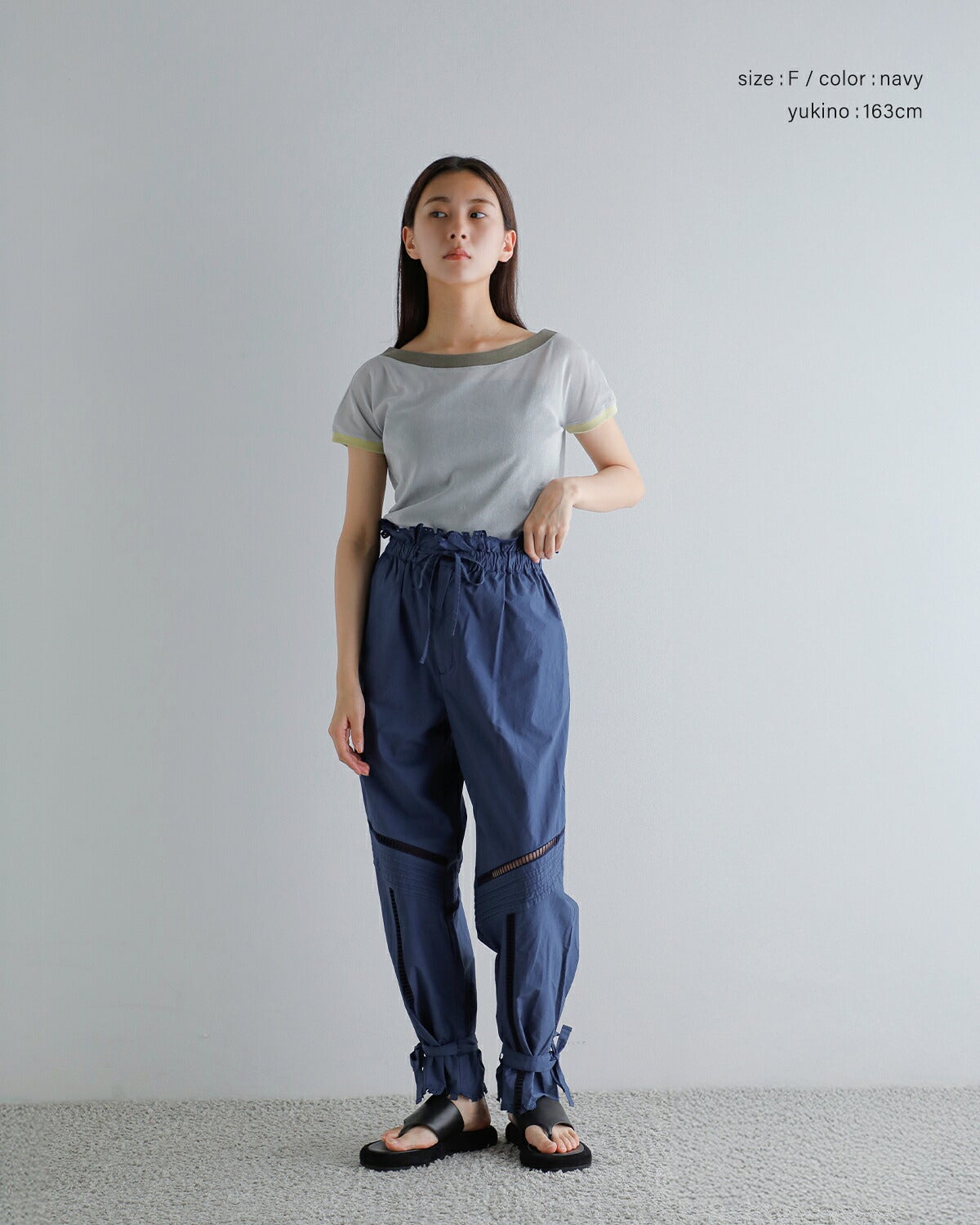 JUN MIKAMI ジュンミカミ コットン カット ラッフル パンツ 26ss-7-j