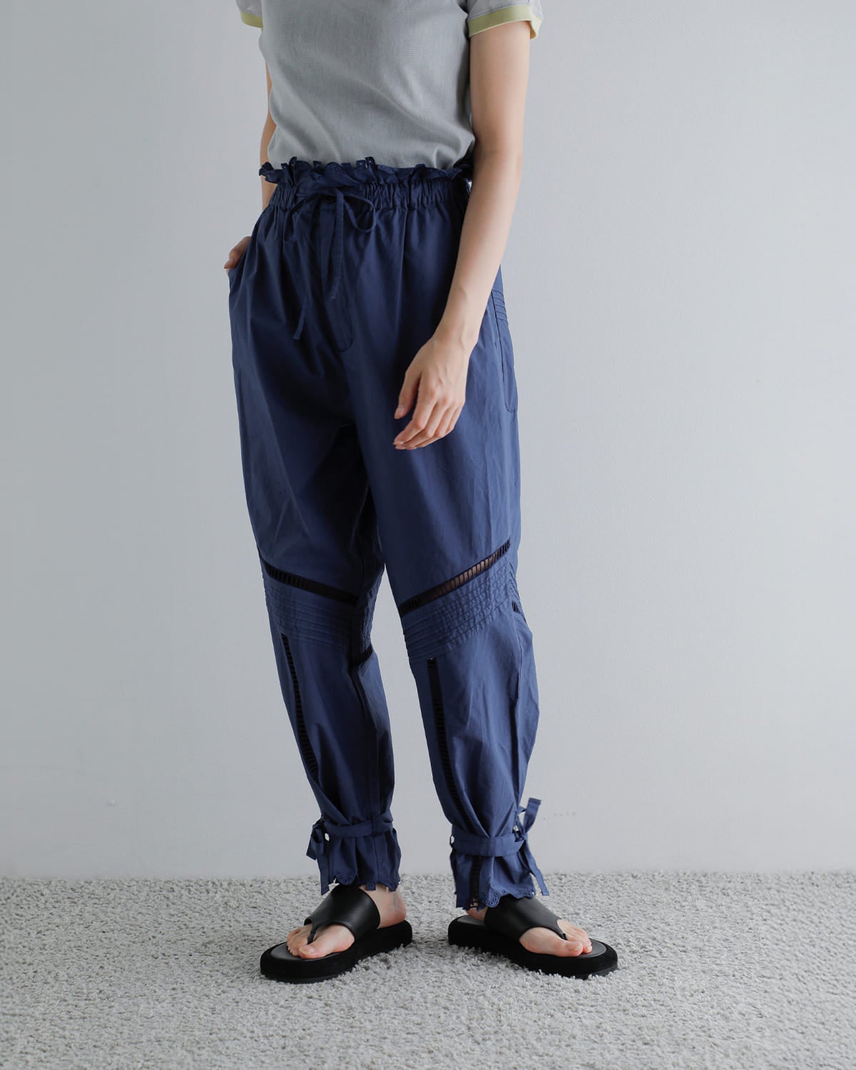米 nanamica / Garment Dyed Border Pk Tee