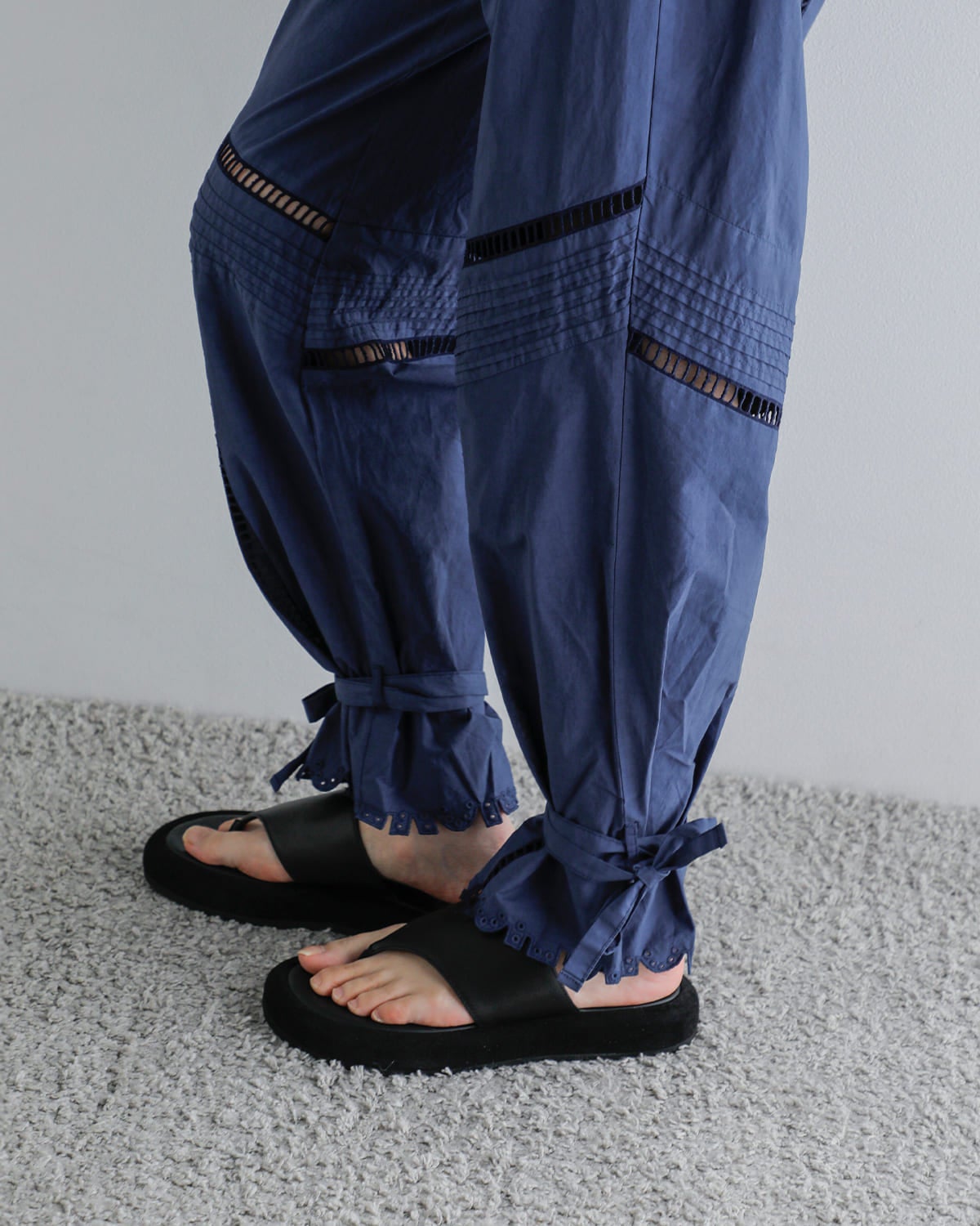 JUN MIKAMI ジュンミカミ コットン カット ラッフル パンツ 26ss-7-j