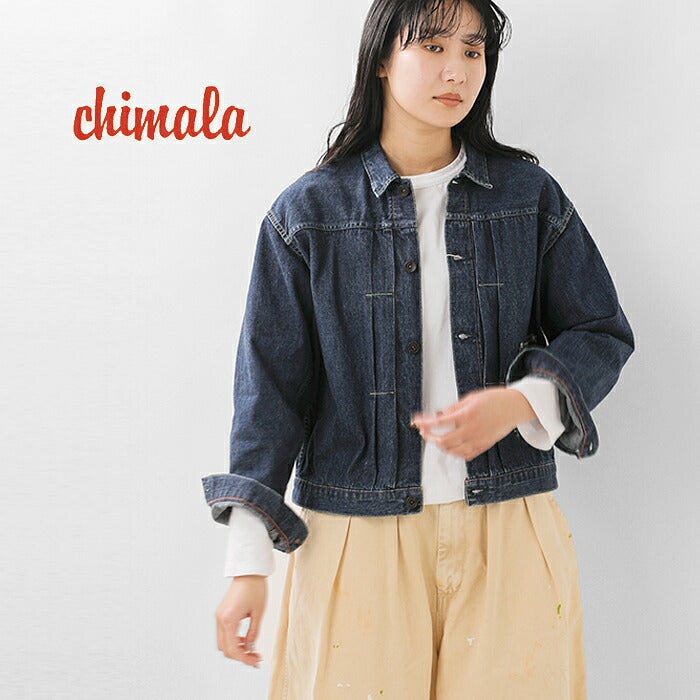 chimala チマラ アモスケイグデニム トラックジャケット cs41-jt12