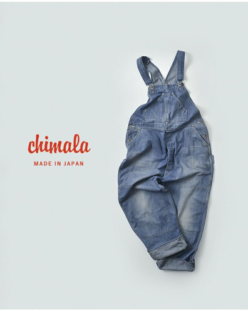 chimala チマラ ダブル幅デニム オーバーオール cs41-wp09 レディース