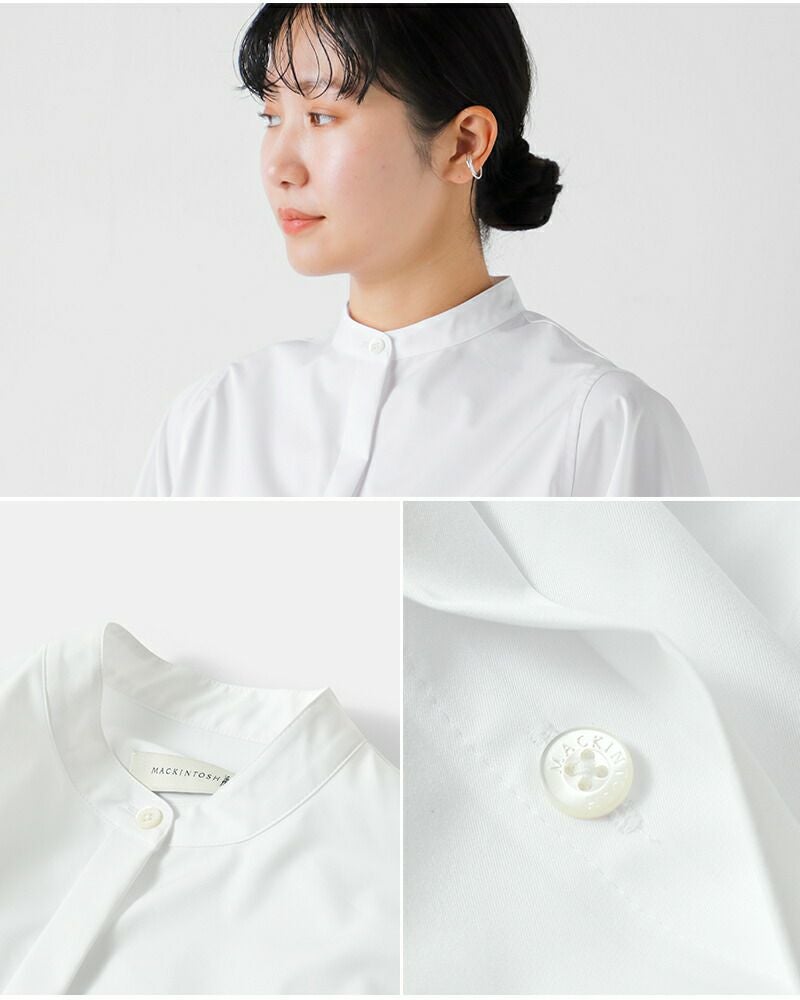 MACKINTOSH マッキントッシュ コットンツイル スタンドカラー シャツ