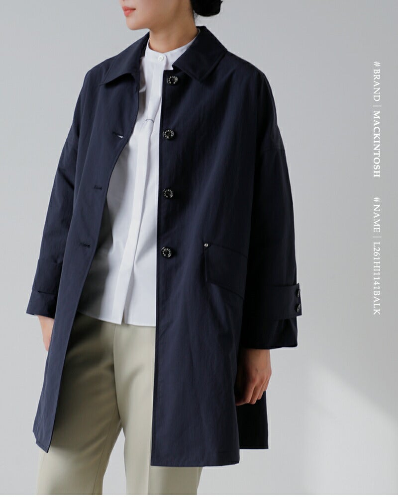 美品♪マッキントッシュ ハンビーダブル ステンカラーコート 紺 サイズ4 ub1 Mackintosh（マッキントッシュ） ステンカラーコート コート 別注