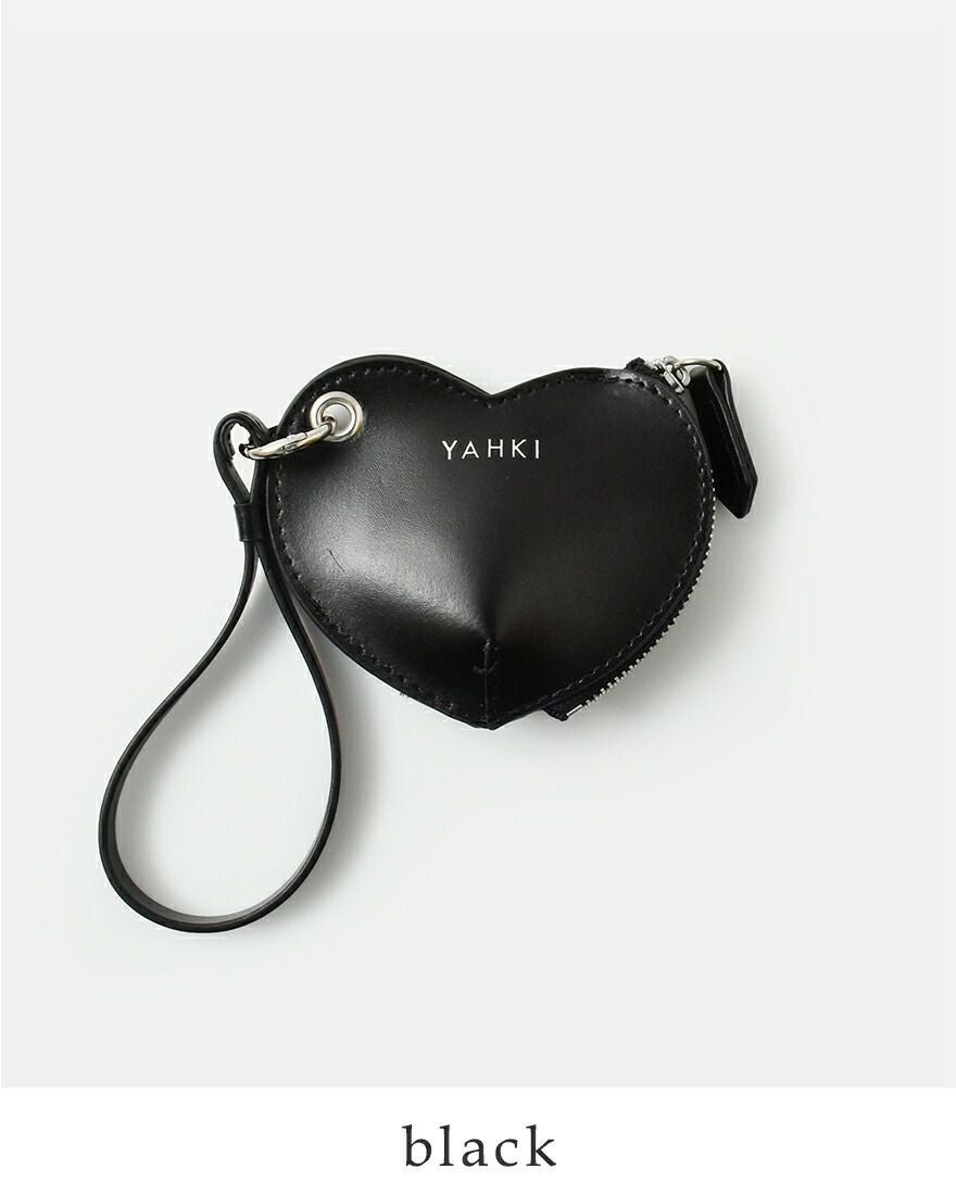 YAHKI ヤーキ スムースレザー ハート ミニポーチ yh-640c レディース