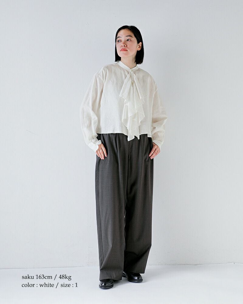 新品HAVERSACK  ドロップショルダーハイスリットシャツ WOMEN 000000048392-05.jpg?size=l&w=
