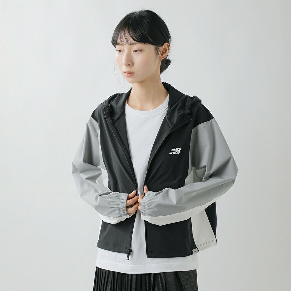 new balance ニューバランス ウーブンフーデッドジャケット wj61m2mg