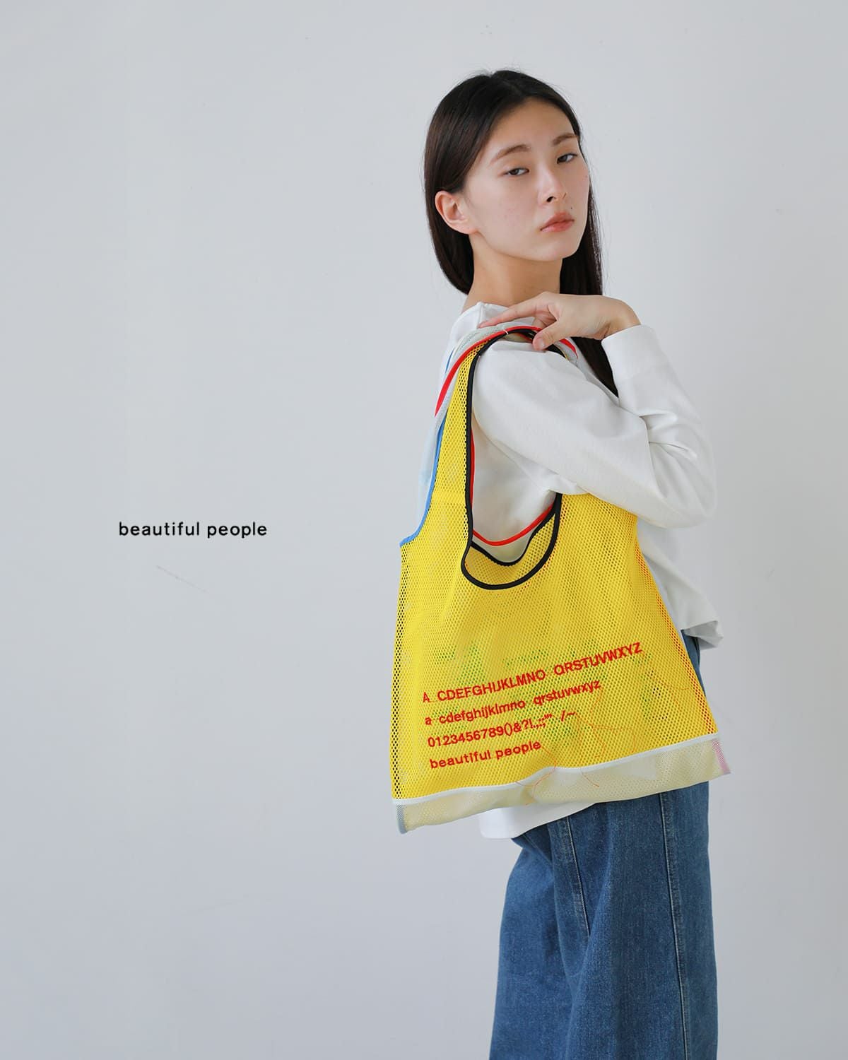 beautiful people ビューティフルピープル アルファベット 刺繍 2way