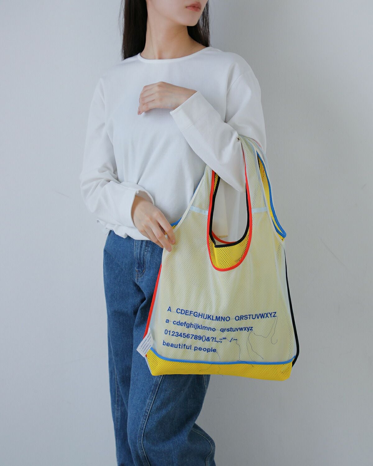 beautiful people ビューティフルピープル アルファベット 刺繍 2way