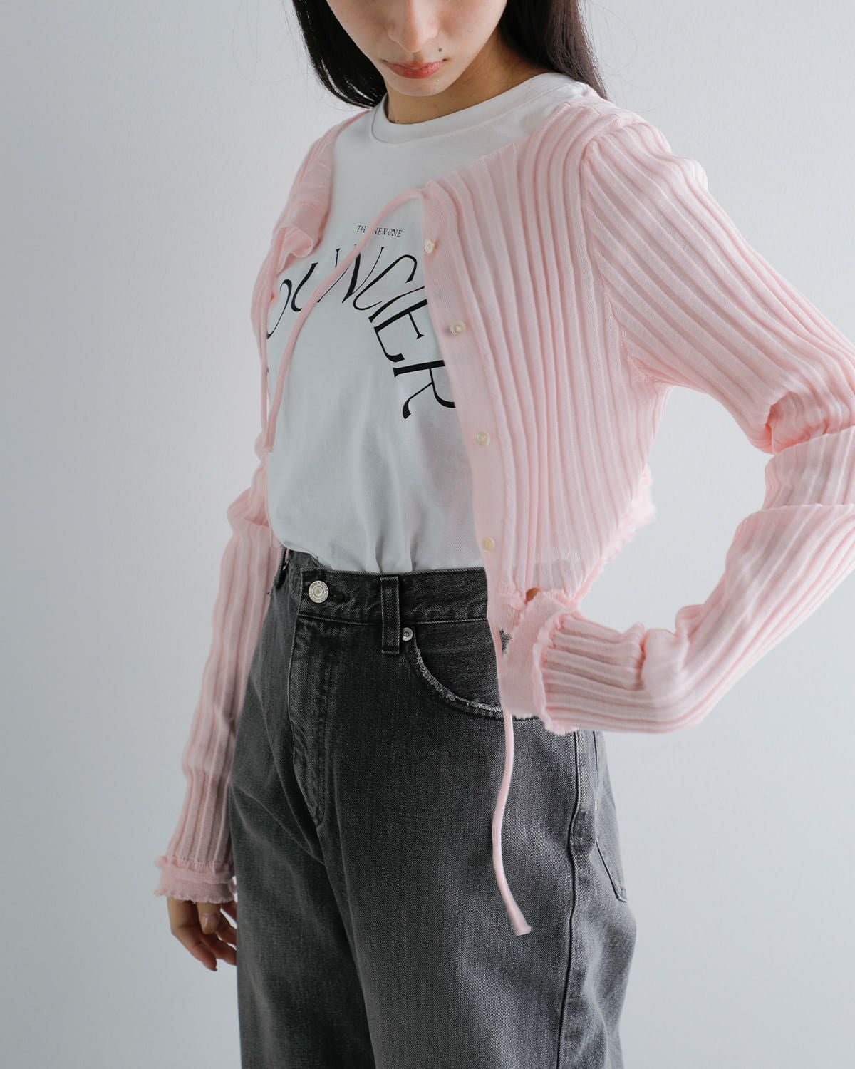 AKANE UTSUNOMIYA（アカネウツノミヤ）　カーディガン 20%OFF】AKANE UTSUNOMIYA アカネウツノミヤ コットン リブニット