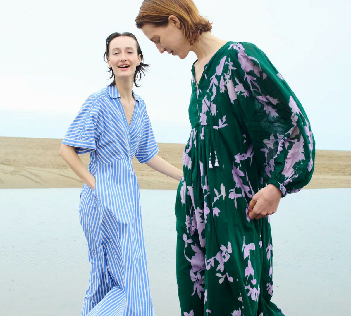 ne Quittez pas ヌキテパ コットンボイル ストライプ アネモネ箔