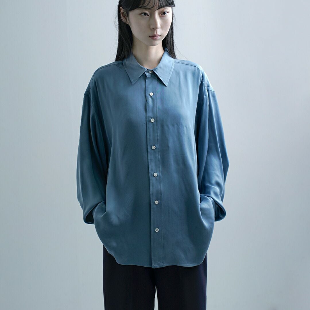 Shinzone シンゾーン シルキー キュプラ シャツ SILKY CUPRA SHIRT