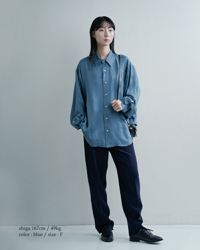 Shinzone シンゾーン シルキー キュプラ シャツ SILKY CUPRA SHIRT