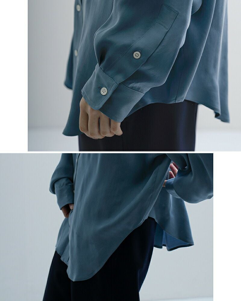 Shinzone シンゾーン シルキー キュプラ シャツ SILKY CUPRA SHIRT
