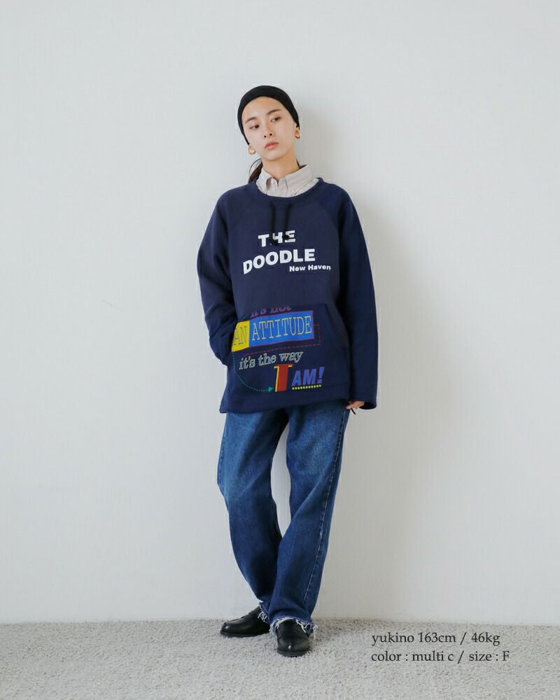 CHANGES チェンジーズ リメイク ラグランスリーブ 裏起毛 プルオーバー