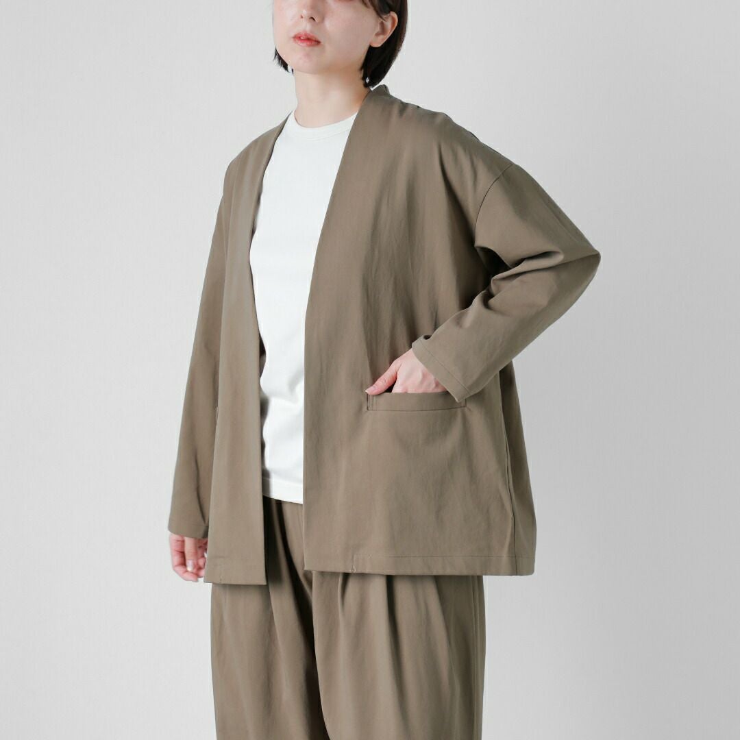 evam eva エヴァムエヴァ コットン ジャケット e261t059 レディース